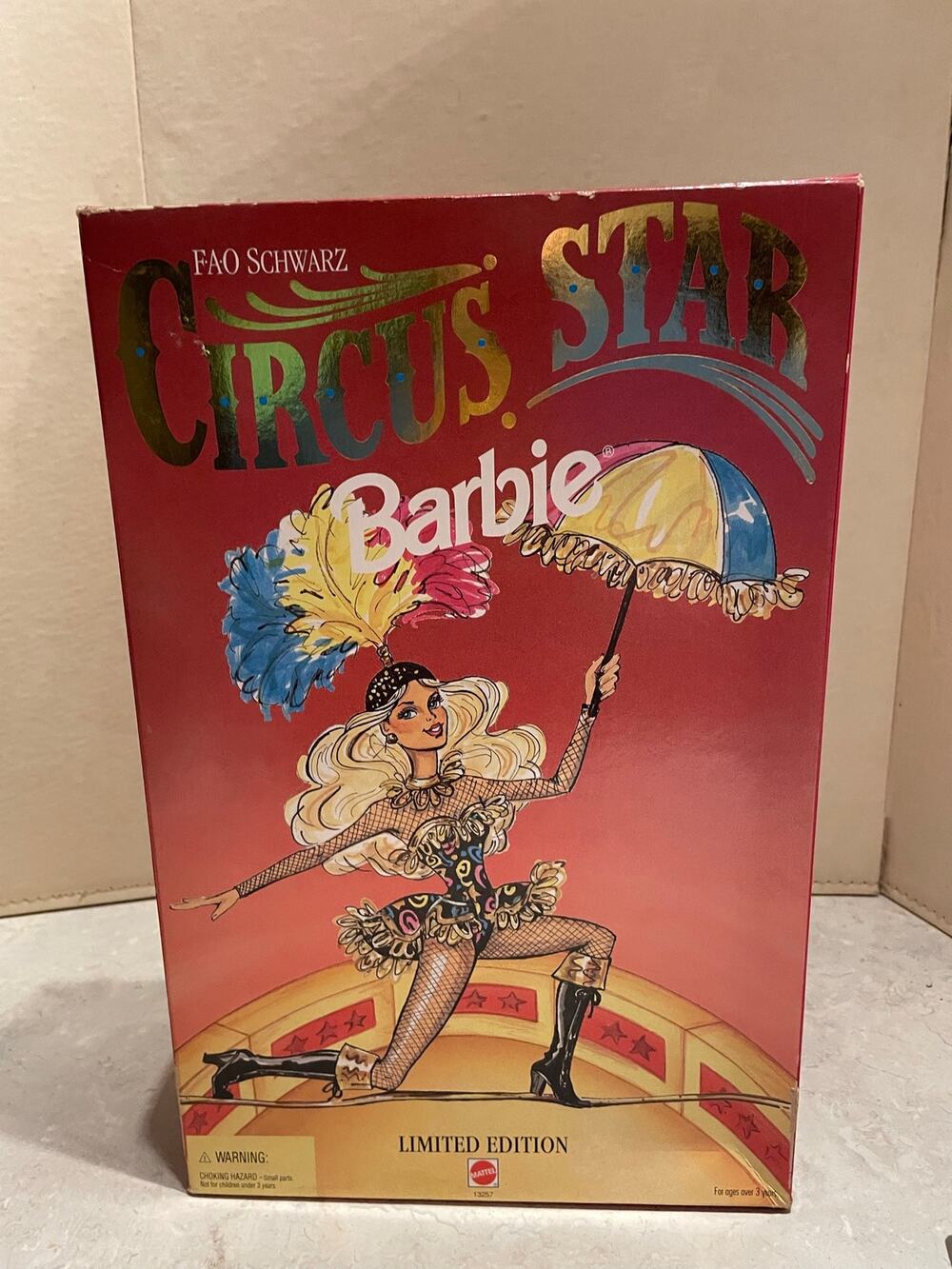 Vintage Barbie 1994 FAO SCHWARTZ Circus Star limited edition 13257 NIOB